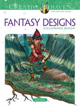 Paperback Creative Haven Fantasy Designs Coloring Book