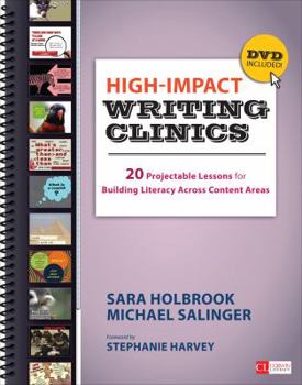 Spiral-bound High-Impact Writing Clinics: 20 Projectable Lessons for Building Literacy Across Content Areas [With DVD] Book