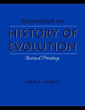 Paperback SOURCEBOOK ON HISTORY OF EVOLUTION Book