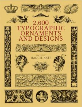 Paperback 2600 Typographic Ornaments and Designs Book