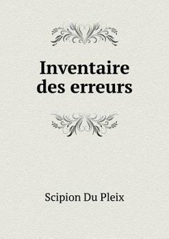 Paperback Inventaire des erreurs [French] Book