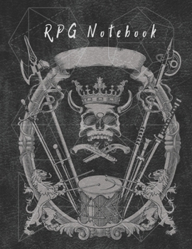 RPG Notebook: Mixed paper: Hexagon, Dot Graph, Dot Paper, Pitman | For role playing gamers: Notes, tracking, mapping, terrain plans | Vintage black ... design (8.5” x 11” - A4 Size, 150 Pages)
