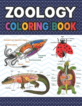 Zoology Coloring Book: Collection of Simple Illustrations of Zoology. Handbook of Veterinary Anesthesia. Dog Cat Horse Frog Bird Anatomy Coloring ... Handbook of Zoology Students & Teachers.