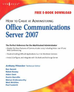 Paperback How to Cheat at Administering Office Communications Server 2007 Book