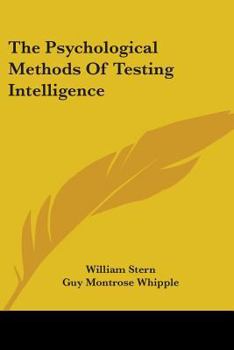 Paperback The Psychological Methods Of Testing Intelligence Book