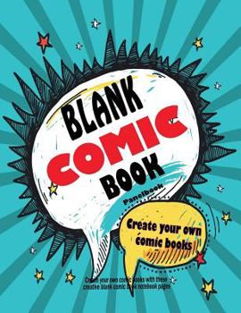 Paperback Blank Comic Book PanelBook: Create your own comic books with these creative blank comic book notebook pages: Big Comic Book Notebook With Plenty o Book