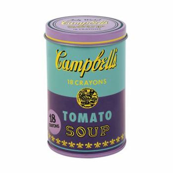 Toy Andy Warhol Purple Soup Can Crayons Book