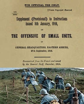 Paperback The Offensive of Small Units: September 1916 Book