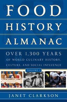 Hardcover Food History Almanac: Over 1,300 Years of World Culinary History, Culture, and Social Influence 2 Volumes Book