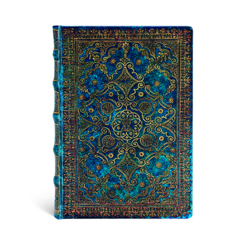 Diary Paperblanks Azure Equinoxe Hardcover MIDI Lined Elastic Band Closure 240 Pg 120 GSM Book