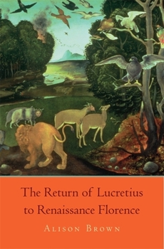 Hardcover The Return of Lucretius to Renaissance Florence Book