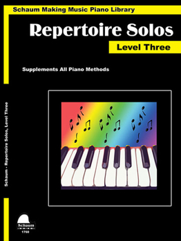 Paperback Repertoire Solos Level 3: Making Music Piano Library Early Intermediate Level (Schaum Publications Making Music Piano Library) Book