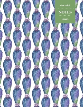 Wide Ruled Notes 110 Pages: Cactus Notebook for Kids, Teens and Students | Succulent Llama Pattern