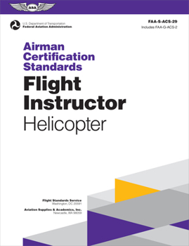 Paperback Airman Certification Standards: Flight Instructor - Helicopter (2024): Faa-S-Acs-29 Book