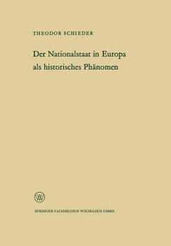 Paperback Ansprache Des Ministerpräsidenten Dr. Franz Meyers. Der Nationalstaat in Europa ALS Historisches Phänomen [German] Book