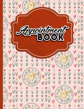 Paperback Appointment Book: 2 Columns Appointment Note, At A Glance Appointment Book, Large Appointment Book, Cute Easter Egg Cover Book