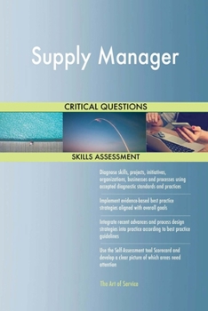 Paperback Supply Manager Critical Questions Skills Assessment Book