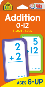 Paperback School Zone Addition 0-12 Flash Cards Book