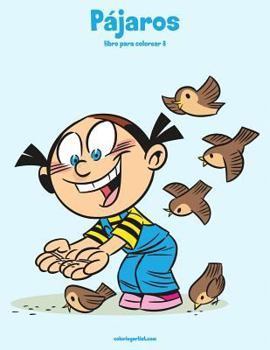Paperback Pájaros libro para colorear 8 [Spanish] Book