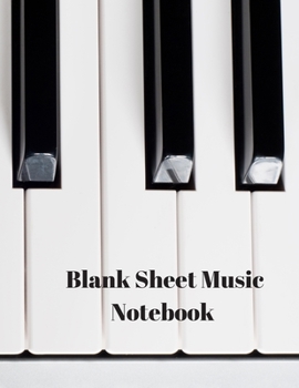 Paperback Blank Sheet Music Notebook Book