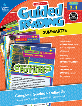 Paperback Ready to Go Guided Reading: Summarize, Grades 3 - 4 Book