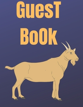 Guest Book goat: color goat Cover, Rustic Guest book For Wedding, for baby shower,for graduation,for birthday party,for house warming,for ... cover,goat lover ,cute goat,celebration party