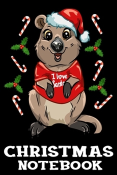 Paperback Christmas Notebook: Funny Australian Quokka Christmas Journal Book - Lined Paper Notebook for Writing and Doodling Book