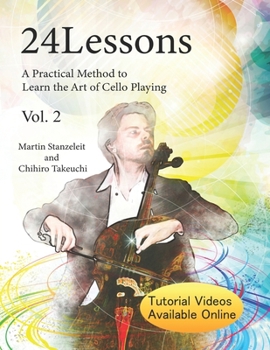 Paperback 24 Lessons A Practical Method to Learn the Art of Cello Playing Vol.2 Book