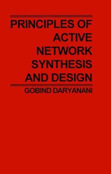Paperback Principles of Active Network Synthesis and Design Book