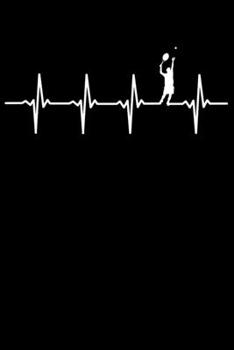 Tennisspieler Notizbuch: A5 Liniert 108 Seiten - Tennis Herzschlag Heartbeat Notizheft - Geschenk für Tennisspieler (German Edition)