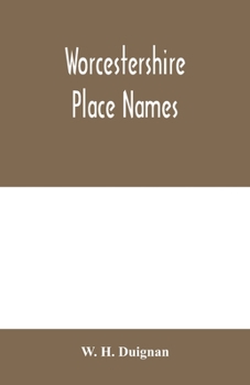 Paperback Worcestershire place names Book