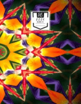 Paperback Graph Paper Notebook: Flower Tile - Quad Ruled, Large Notebook Book