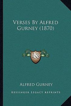 Paperback Verses By Alfred Gurney (1870) Book