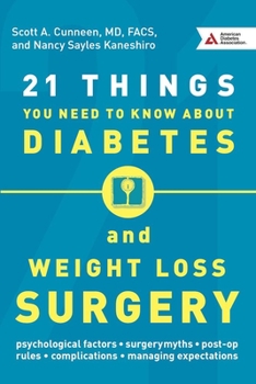 Paperback 21 Things You Need to Know about Diabetes and Weight-Loss Surgery Book