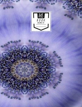 Paperback Notebook: Purple Lace - Wide Ruled, Lined, Large Notebook Book