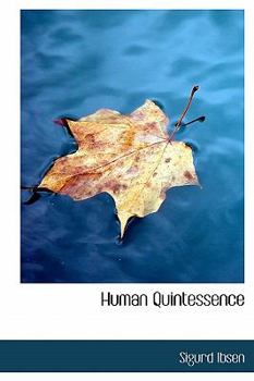 Hardcover Human Quintessence Book