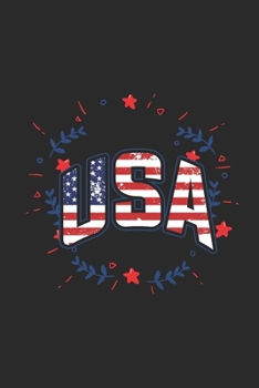 USA: Blank Lined Notebook (6" x 9" - 120 pages) ~ The United States of America Themed Notebook for Gift, Daily Journals, Diary