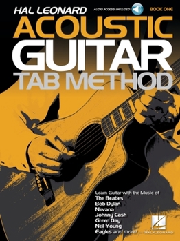 Paperback Hal Leonard Acoustic Guitar Tab Method - Book 1: Book with Online Audio Book