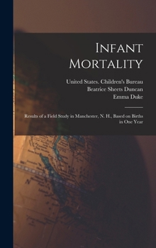 Hardcover Infant Mortality: Results of a Field Study in Manchester, N. H., Based on Births in one Year Book