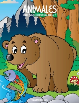 Paperback Animales libro para colorear para niños 2 [Spanish] Book