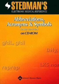 CD-ROM Stedman's Abbreviations, Acronyms & Symbols on CD-ROM Book