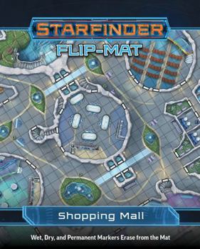 Hardcover Starfinder Flip-Mat: Shopping Mall Book