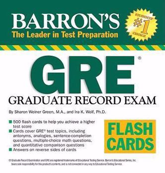 Paperback Barron's GRE Flash Cards Book