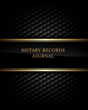 Notary Records Journal: Official Notary Journal Public Notary Records BookNotarial acts records events LogNotary Template Notary Receipt Book - Paperback
