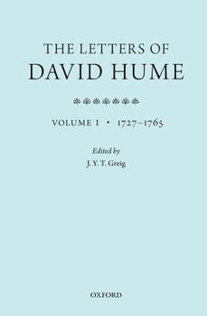 Paperback The Letters of David Hume: Volume 1 Book