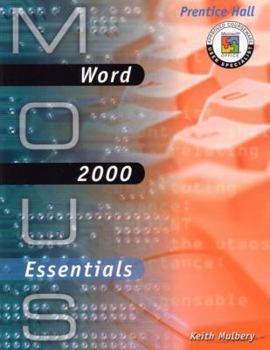 Paperback MOUS Essentials: Word 2000 with CD Book