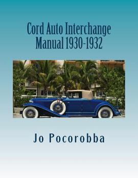 Paperback Cord Auto Interchange Manual 1930-1932 Book