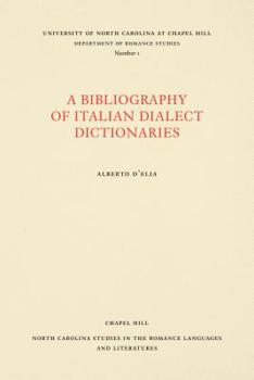 Paperback A Bibliography of Italian Dialect Dictionaries Book