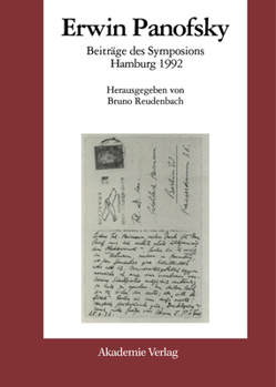 Hardcover Erwin Panofsky: Beiträge Des Symposions Hamburg 1992 [German] Book