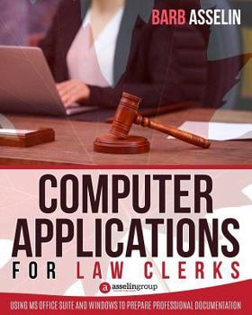 Paperback Computer Applications for Law Clerks Book